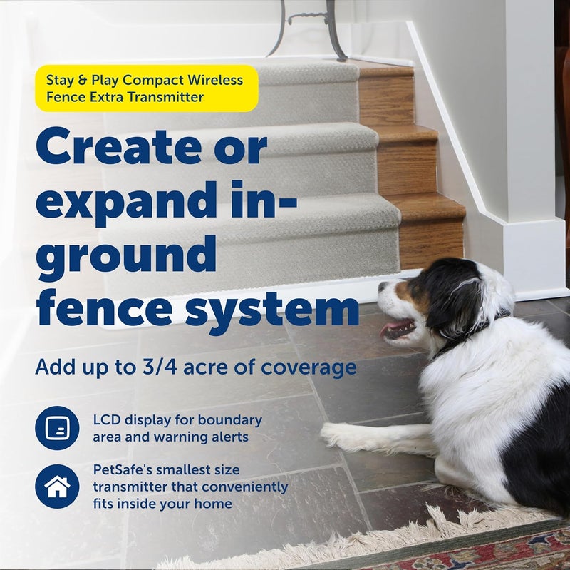 PetSafe Stay & Play Compact Wireless Fence Extra Transmitter - Expands Coverage Up to 3/4 Acre - Image 2