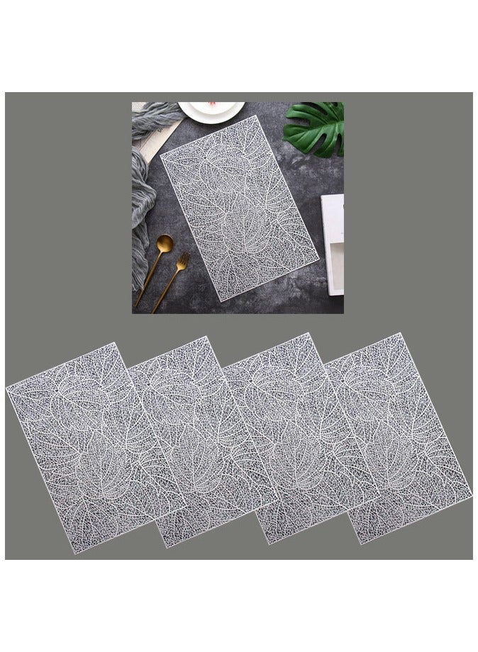 4-Piece Dining Rectangle Table Decorative Placemats  - Image 1