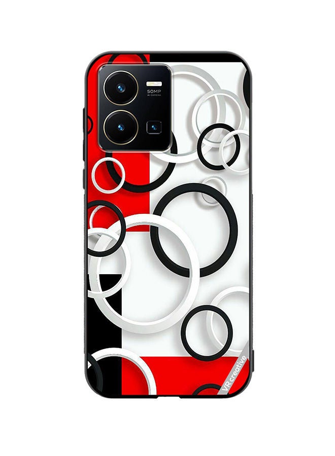 Protective Case Cover For Vivo Y35 Colorful Circle Design Design Multicolour