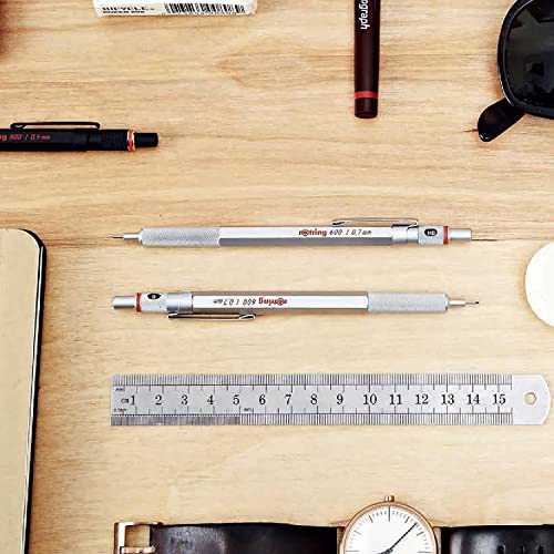 rOtring 600 Mechanical Pencil | HB 0.7 mm | Green All-Metal Body | Hexagonal Barrel - Image 5