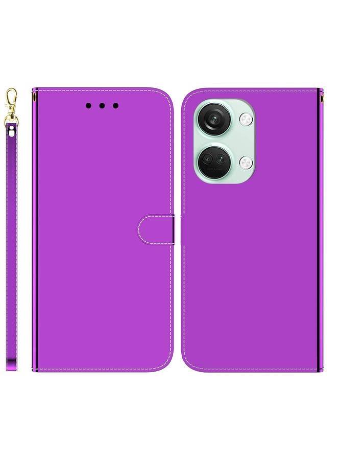 اس-توب جراب لهاتف OnePlus Nord 3 مصنوع من الجلد الصناعي بسطح عاكس - Image 1