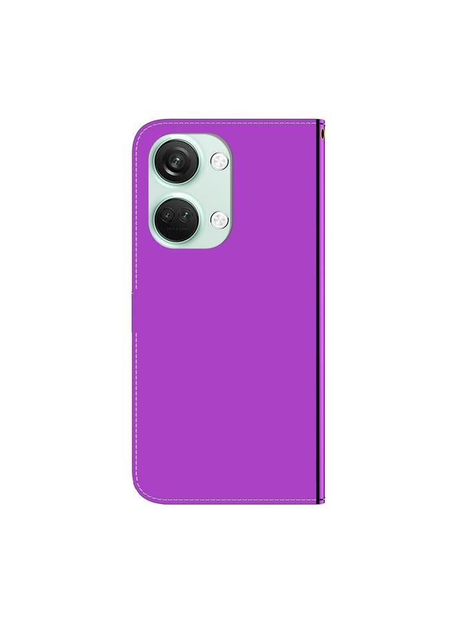 اس-توب جراب لهاتف OnePlus Nord 3 مصنوع من الجلد الصناعي بسطح عاكس - Image 3