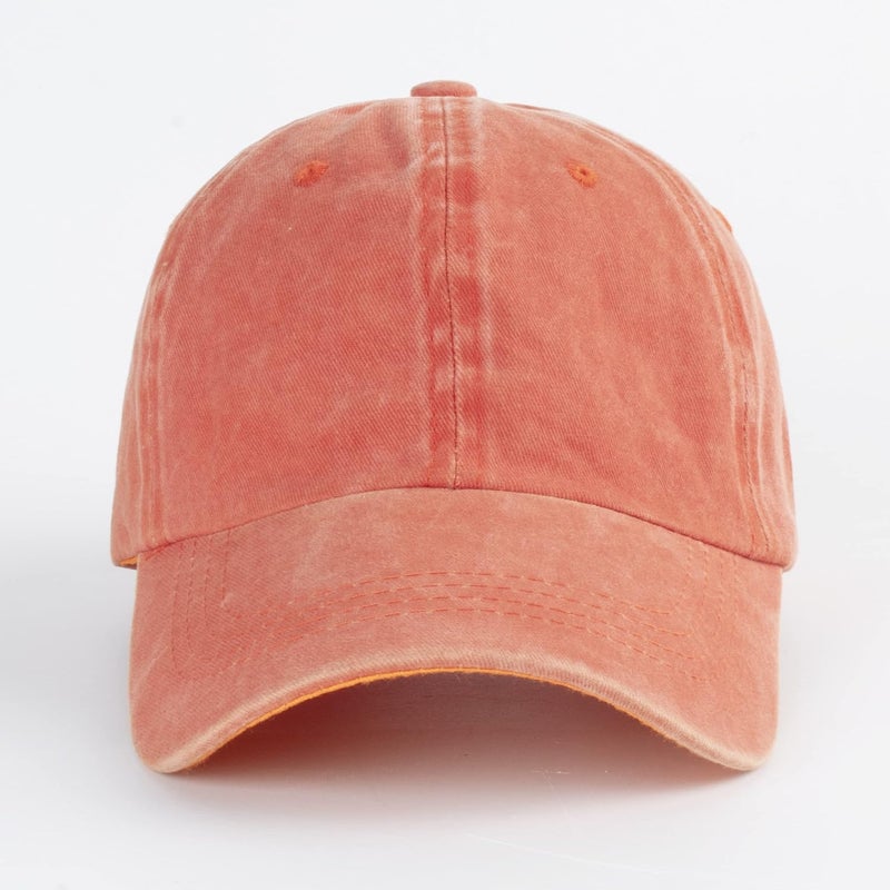 LANGZHEN Unisex Baseball Cap 100% Cotton Fits Men Women Washed Denim Adjustable Dad Hat - Image 2