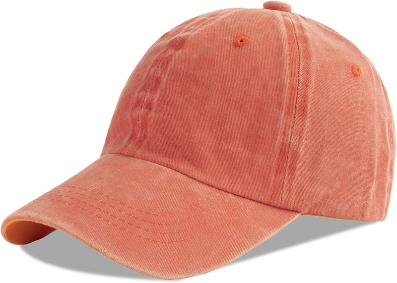 LANGZHEN Unisex Baseball Cap 100% Cotton Fits Men Women Washed Denim Adjustable Dad Hat - Image 1