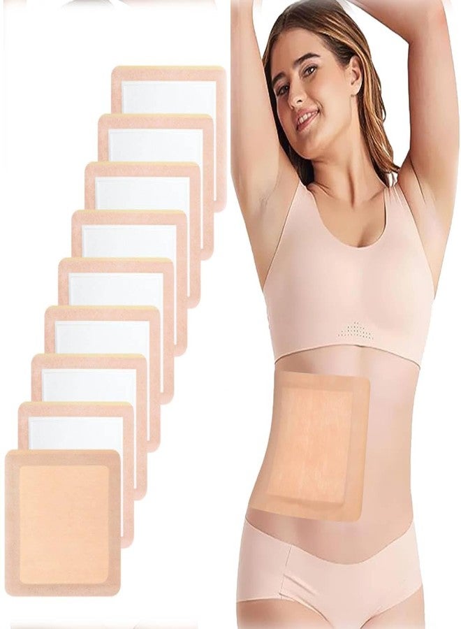 HANNEA® 10Pcs Castor Oil Patches, Self Adhesive Castor Oil Pack Wrap Organic Cotton, Castor Oil Wrap Pads for Liver, Anti Leakage, No Wash (Oil Not Included) - Image 1