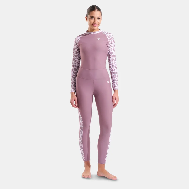 Arena Multi-Colour Women's Printed Long Swimming Leggings for Women | Best Price UAE