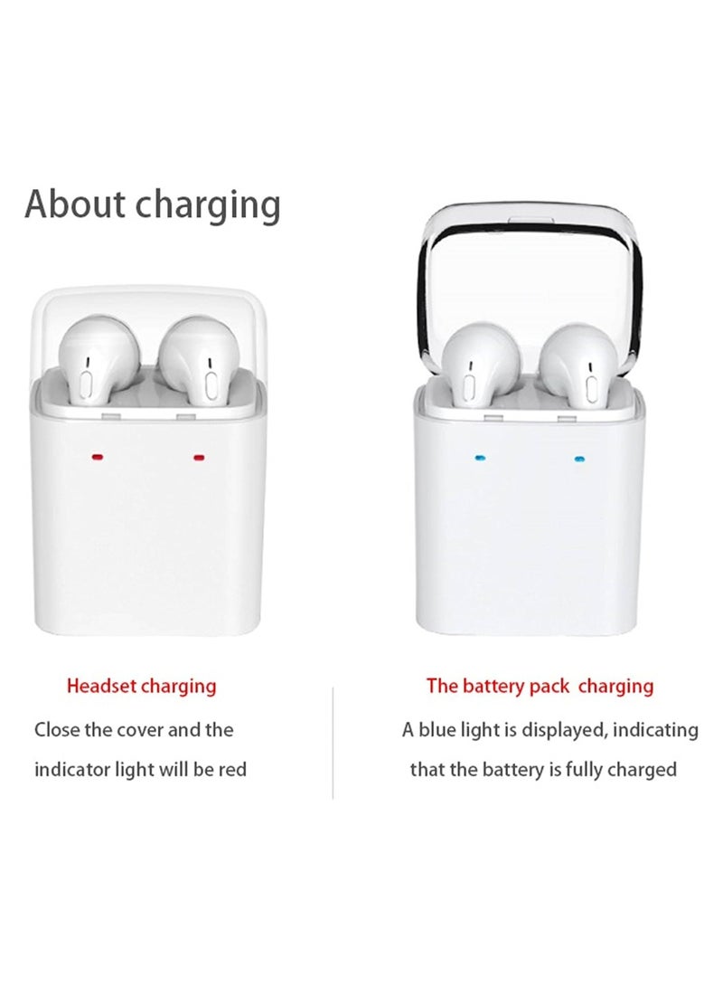 BLOOM Mini In-Ear  Wireless Bluetooth Earphone For mobile phone  Earphones Ear Phones,White - Image 2