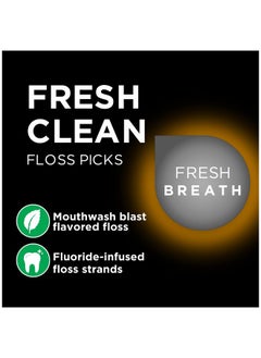 Dentek Fresh Clean Floss Picks For Extra Tight Teeth 75 Count 3 Pack  - Image 2