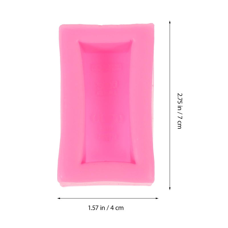 Pink Silicone Gold Bar Chocolate Mold 2 Piece Set For Candy Making And Cake Decorating - Image 3