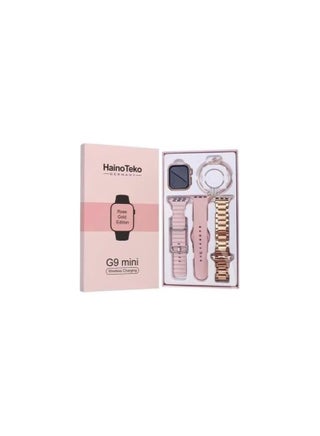 Teko Germany G9 Mini Ladies Smart Watch – Rose Gold Edition with 1.32” Display, Bluetooth Calling, Fitness & Health Tracker, Heart Rate & SpO2 Monitor, Multiple Sports Modes, Waterproof Design – Includes 3 Straps & Stylish Band – Gold - pzsku/ZDCF19E36B1E7292251EFZ/45/_/1740312430/8b9bb986-c1fd-4133-a9a9-7ff5c62e6dd2