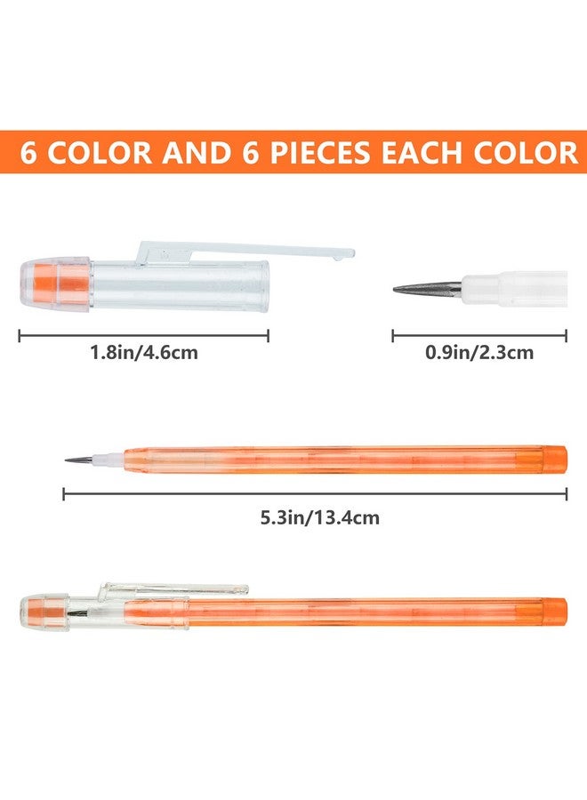 Kolewo4ever 36Pcs Hb Translucent Pencil Multipoint Pencil Multicolor Non- Sharpening Stackable Pencils Pop Up Plastic Pencil With Eraser Top For Kids, Students, Teachers, Office Staff - Image 2