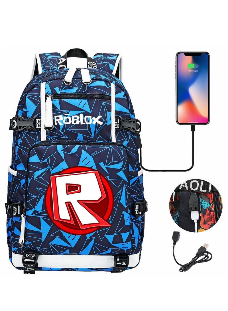 ROBLOX Comic USB Password Lock Backpack Three-Piece Set