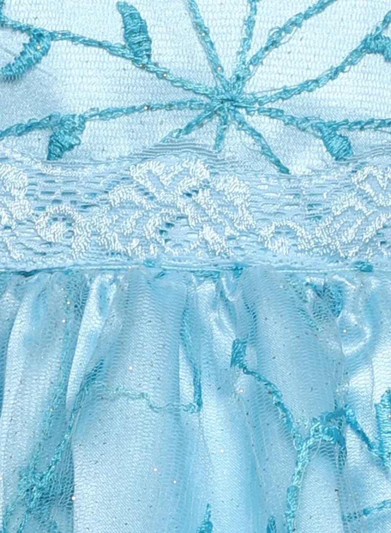 Many Frocks & Floral Overlay Dress