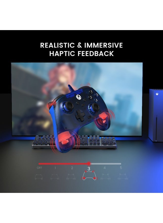 Professional Gamepad GameSir T7 Wired Game Controller with Hall Effect Joysticks, Plug and Play Gaming Gamepad for Xbox Series X|S, Xbox One, Windows 10/11 & Steam, 3.5mm Audio Jack Play Black Myth Wukong