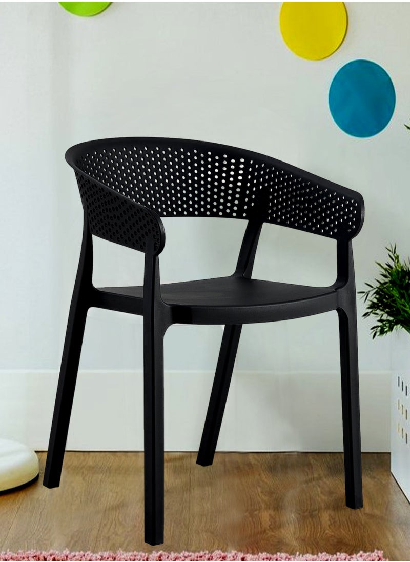 Living - Stackable outdoor modern hotel plastic restaurant dining chair chairs for events coffee shop - Image 1