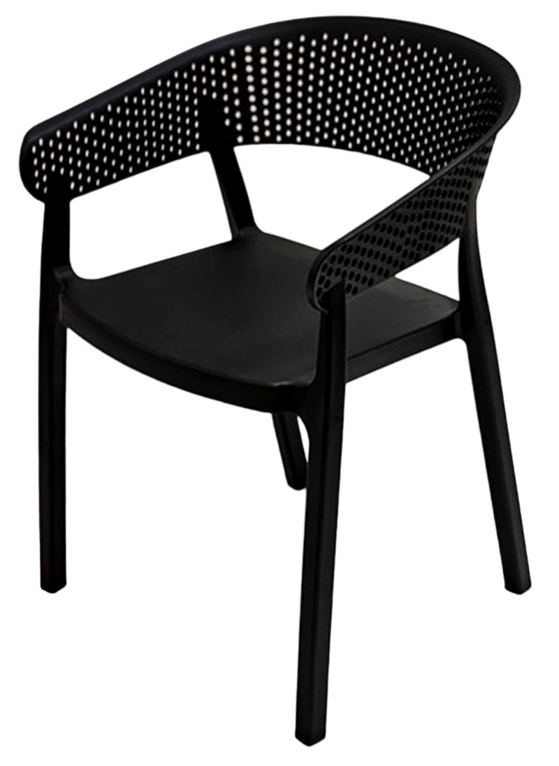 Living - Stackable outdoor modern hotel plastic restaurant dining chair chairs for events coffee shop - Image 1