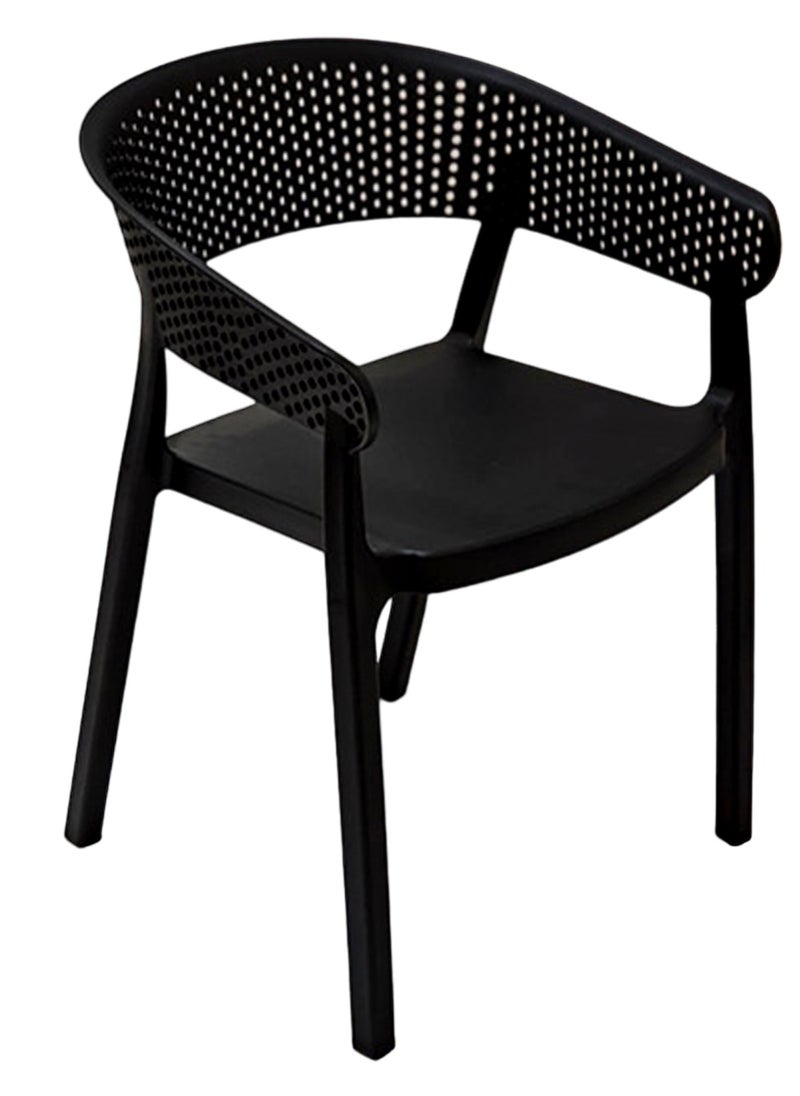 Living - Stackable outdoor modern hotel plastic restaurant dining chair chairs for events coffee shop - Image 1