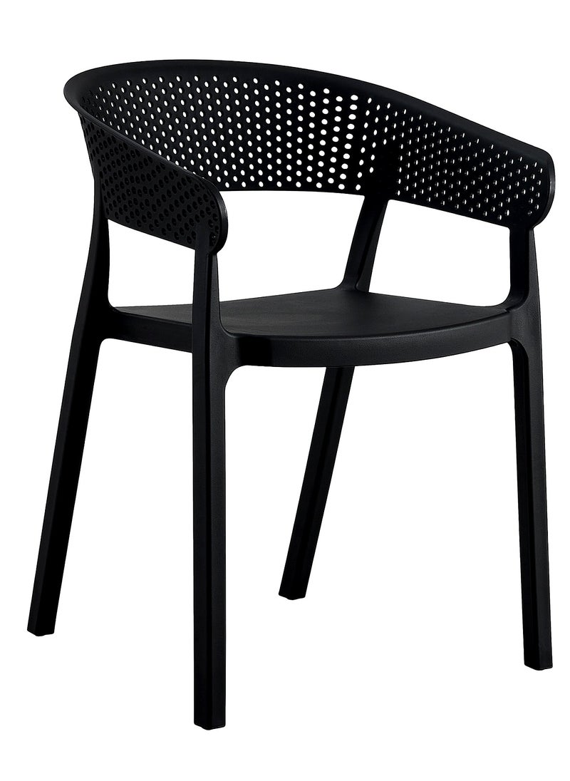 Living - Stackable outdoor modern hotel plastic restaurant dining chair chairs for events coffee shop - Image 1