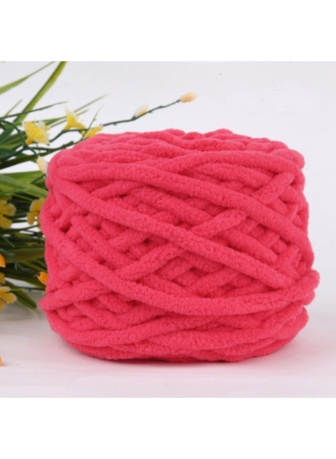MileMelo 2-Piece Knitting Wool Yarn,Knitting Yarn Coarse Yarn for Crochet, Soft Chunky Yarn for Projects Making Plush Balls Handmade Bags Sweaters Shoes Hats Blankets Scarves Watermelon Red - Image 3