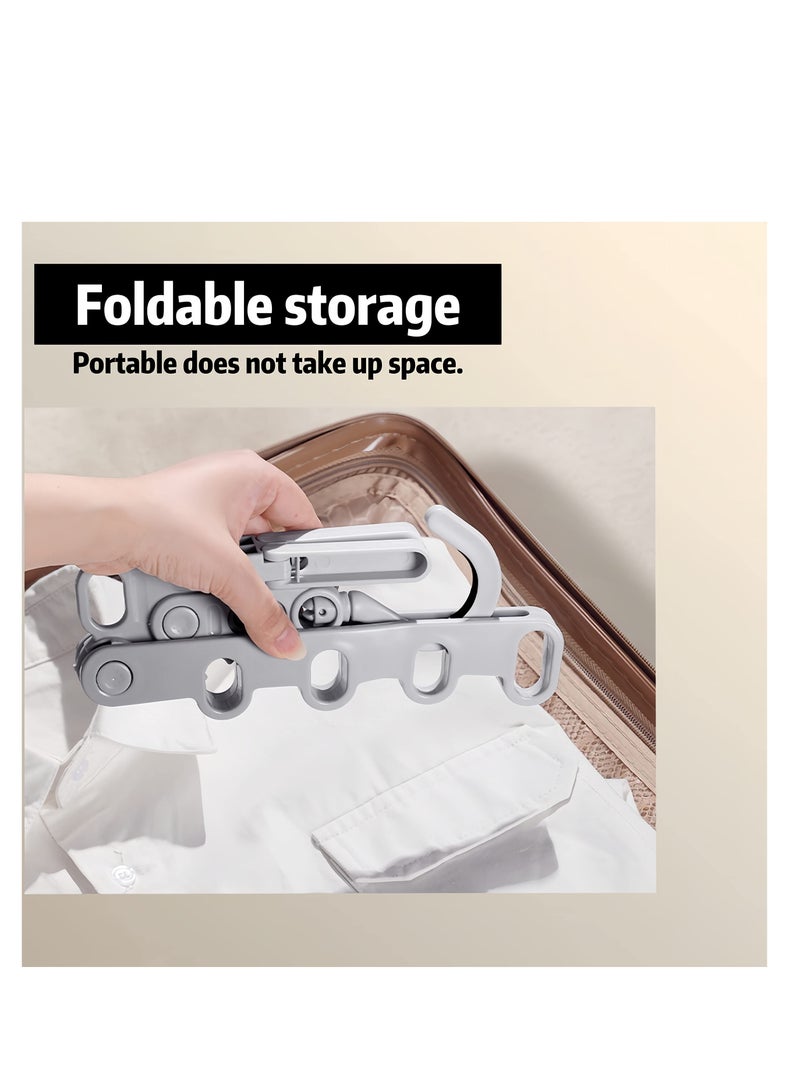 Portable Folding Clothes Drying Rack for Outdoor Travel and Laundry Room Use Ideal for Camping Hotels and Student Apartments - Image 3