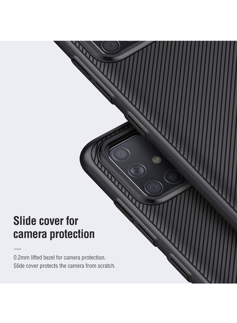 Y&D Case Cover for Samsung Galaxy A71 Camera Care Protection Slide Protect Lens Hybrid Heavy Duty Shockproof Defender Armor Black - Image 2