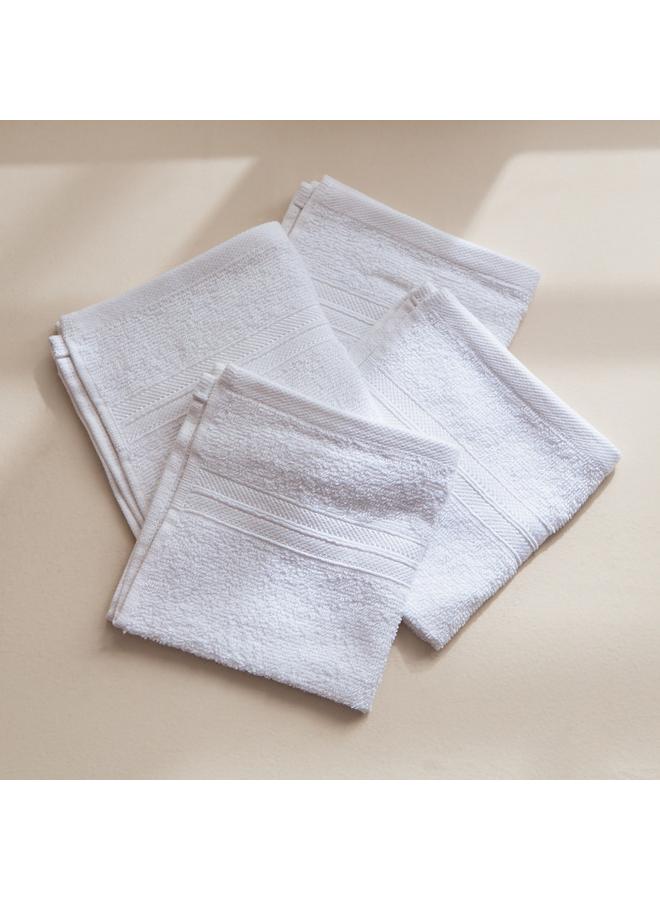 Essential Carded 4 Piece Face Towel Set 30X30 Cm - Image 3