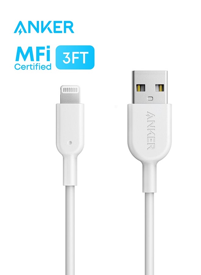 كابل شحن باور لاين II ‏(‏3 ‏قدم‏) معتمد من MFi لهاتف أبل آيفون 11/ 11 برو/ 11 برو ماكس/ Xs/ ‏XS ماكس/‏ XR/‏ X/‏ 8/ 8 بلس/ 7/ 7 بلس/ 6/ 6 بلس - Image 1