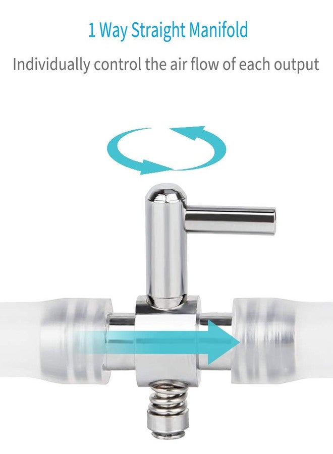 Pawfly 6 PCS 1-Way Aquarium Air Flow Control Lever Straight Valve Distributor Splitter for Fish Tank - Image 3
