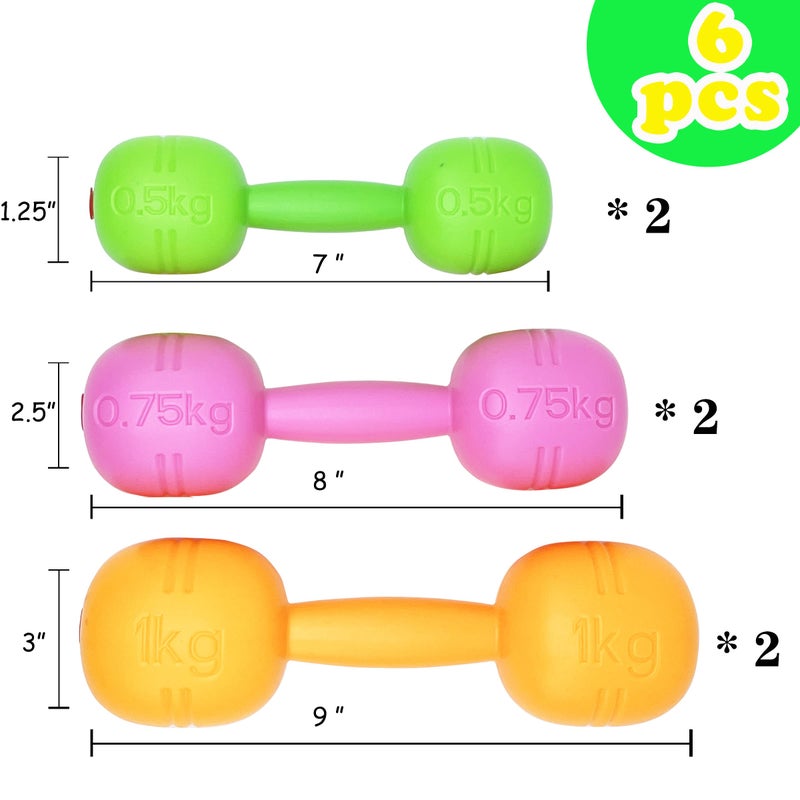 KUTOI Kids Dumbbells Set - Adjustable Sand or Water Filled Dumbbells - Kids Workout Equipment For Fun & Fitness - Toddler Weight Set - 0 to 2 lb Weights-Body-training apparatus - Image 5