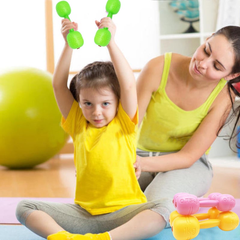 KUTOI Kids Dumbbells Set - Adjustable Sand or Water Filled Dumbbells - Kids Workout Equipment For Fun & Fitness - Toddler Weight Set - 0 to 2 lb Weights-Body-training apparatus - Image 3