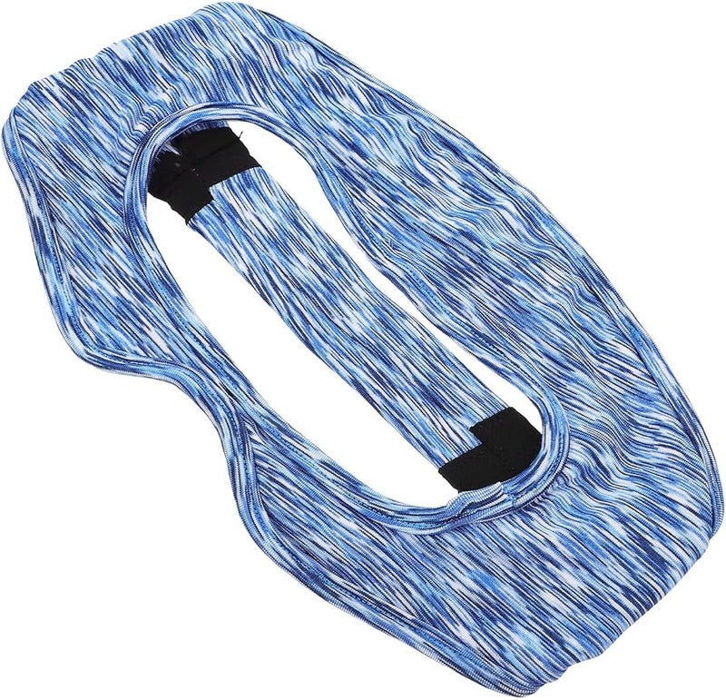 Breathable VR Eye Mask Cover Blue and White Striped Quick Drying Sweat Absorbent - Image 1