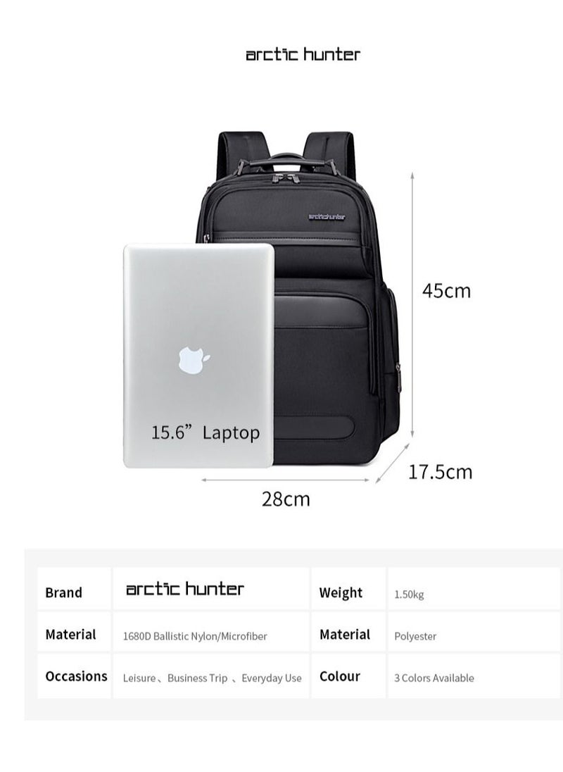 Large Business Travel Laptop Backpack Wear Resistant Durable Trip Bag with Independent Laptop and Tablet Computer Compartment B00492 Black - pzsku/ZDCF20559633B186A40DCZ/45/_/1688364380/1c1286a6-53e7-4c44-ae24-32db3ec2dc3e