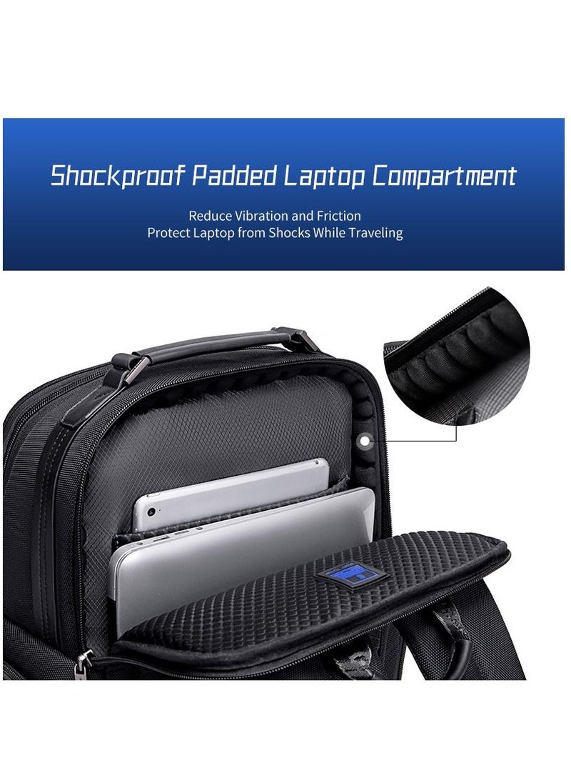 Large Business Travel Laptop Backpack Wear Resistant Durable Trip Bag with Independent Laptop and Tablet Computer Compartment B00492 Black - pzsku/ZDCF20559633B186A40DCZ/45/_/1688364381/9bc1d12a-9775-475d-ac61-129f39276cff