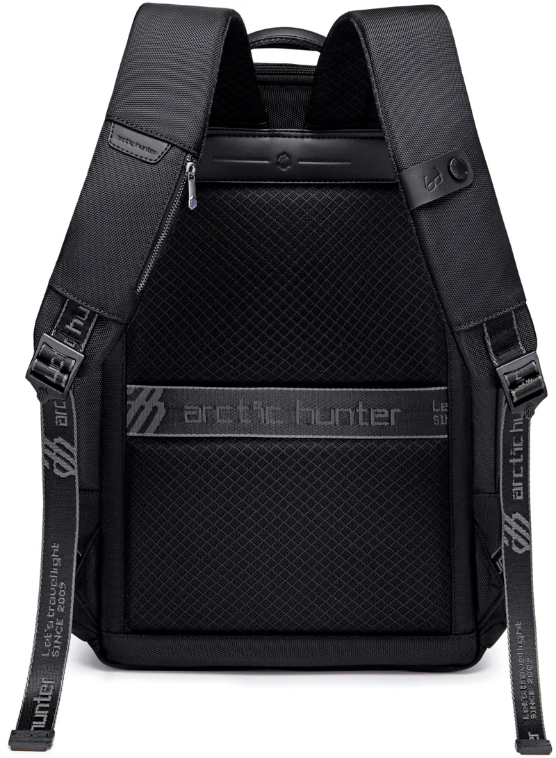 ARCTIC HUNTER Large Business Travel Laptop Backpack Wear Resistant Durable Trip Bag with Independent Laptop and Tablet Computer Compartment B00492 Black