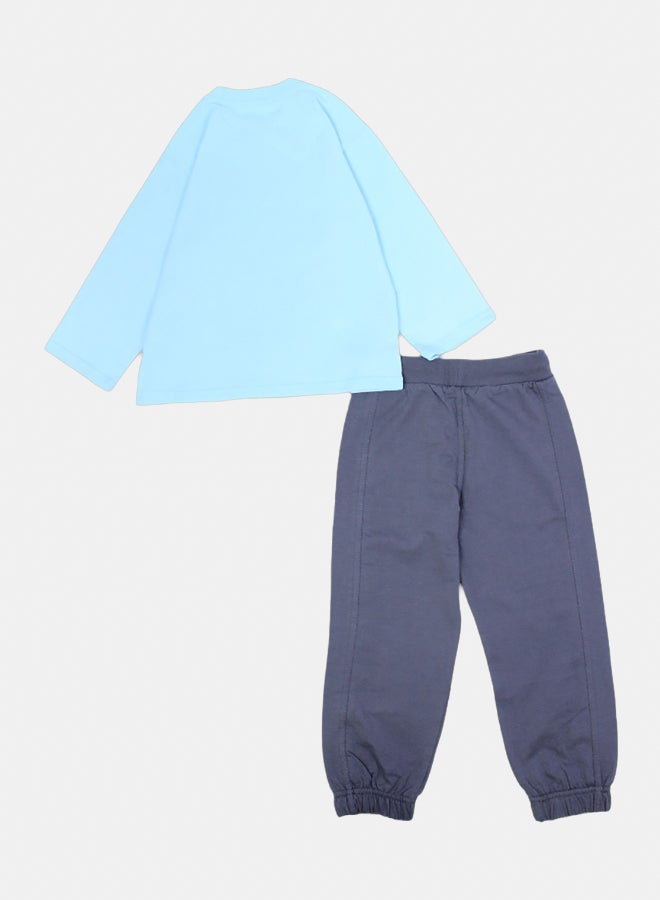 دريم طقم بيجامة أولادي قطن بتصميم "قوانين الاستراحة المجهولة" المرح - Image 3