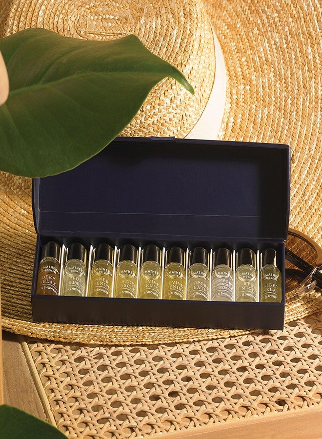 Aromatherapy Associates Essential Oil Blends – Luxury Shower and Body Oils for Dry Skin, Daily Aromatherapy Care for Men & Women, 10-Pack (0.10 fl oz Each) in Decorative Gift Box - Image 4