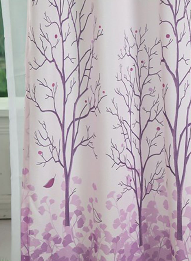 NIBEMINENT Copper Money Tree Blackout Curtain Purple 100x200centimeter - Image 3