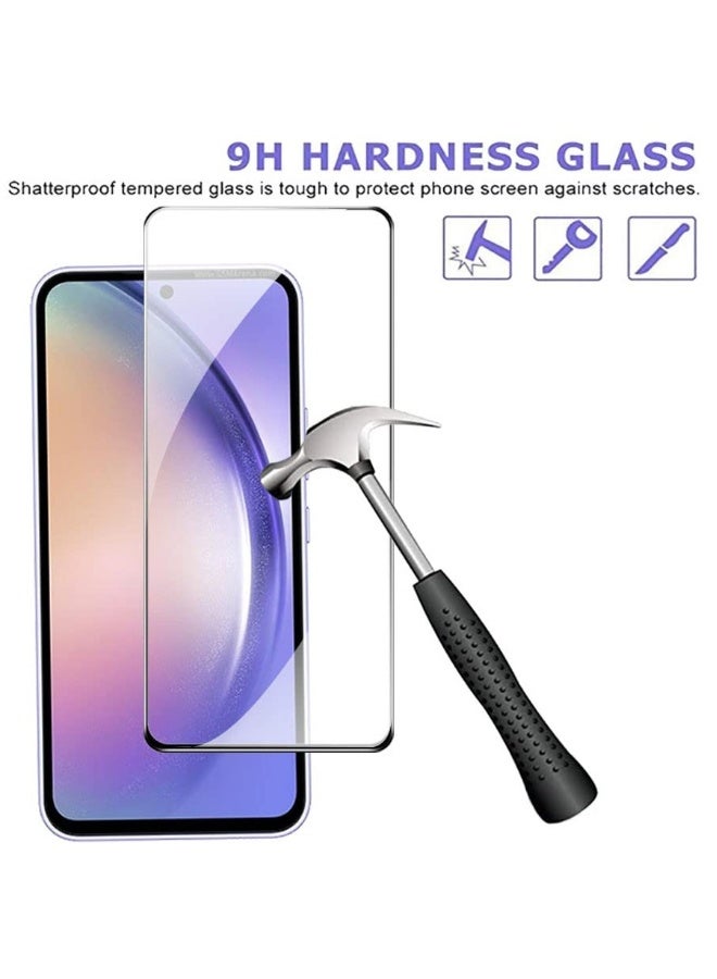 DUSALA 2 Pack Glass for Samsung Galaxy S23 FE Full Glue Screen Protector Anti Fingerprint Shatter Proof Tempered Glass with HD clarity for Samsung Galaxy S23 FE - Image 2