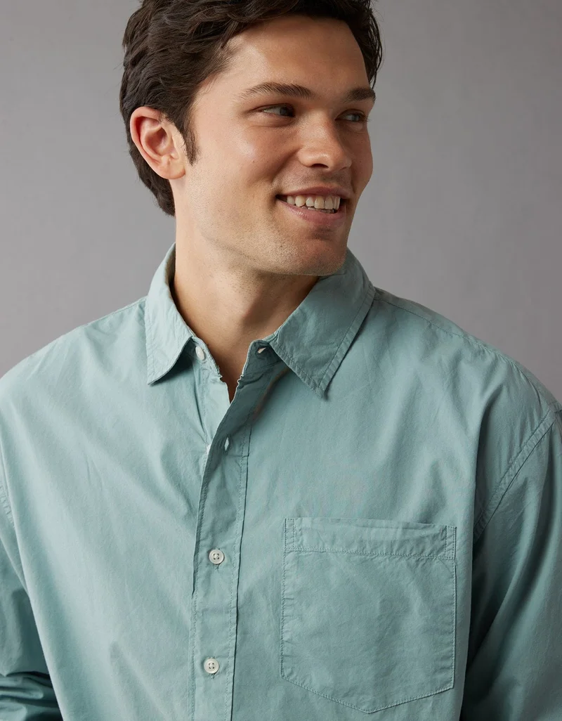 امريكان ايجل قميص بأزرار من البوبلين