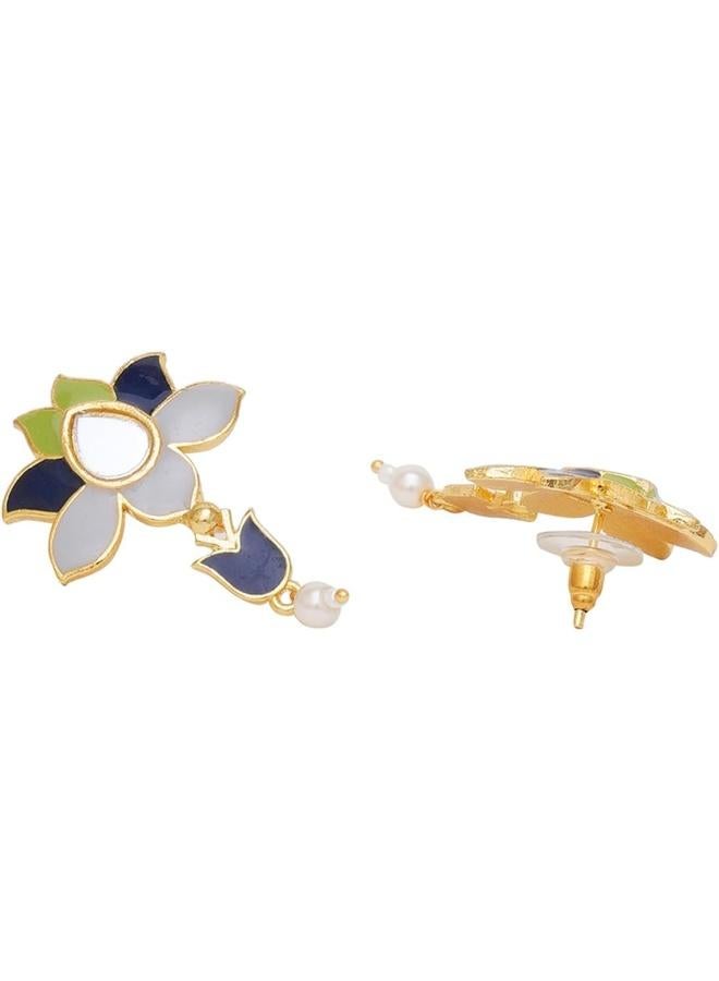 VOYLLA Festive Hues Adorned Plated Jewellery Set - Image 5
