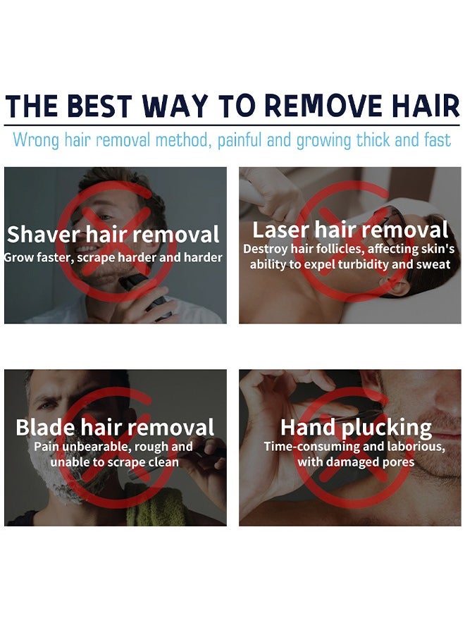 East Moon - Hair Removal Spray Foam - Specially Formulated For Men, Painless Hair Removal Spray Armpit Gentle Hair Remover Refreshing Quick Hair Removal Spray, Safe Hair Depilatory For Male Underarm, Chest, Back, Legs - Image 1