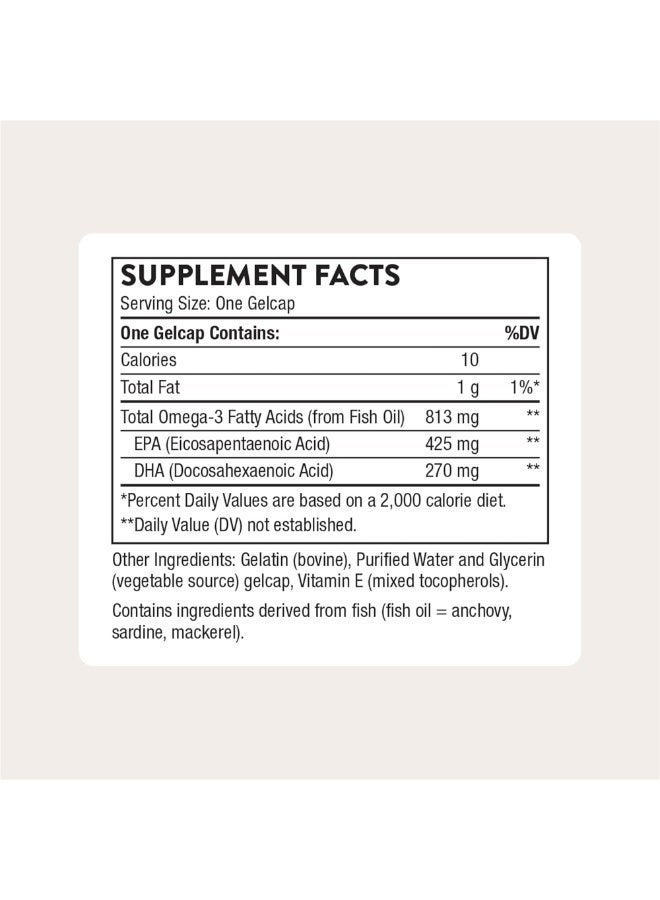 Thorne Super EPA - 425 MG EPA And 270 MG DHA Dietary Supplement 180 Gelcaps - Image 2