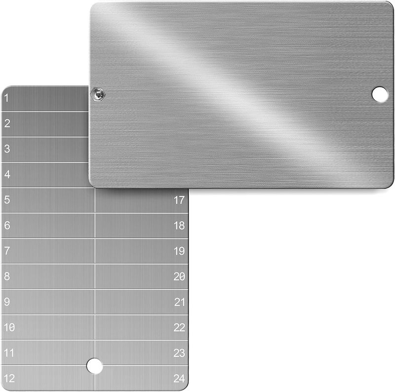 Crypto Seed Phrase Memory, Titan Bitcoin Seed Plates, Fire & Waterproof Recovery Backup, 2 Metal Plates for Seed Phrase and Safety Sticker - Image 1