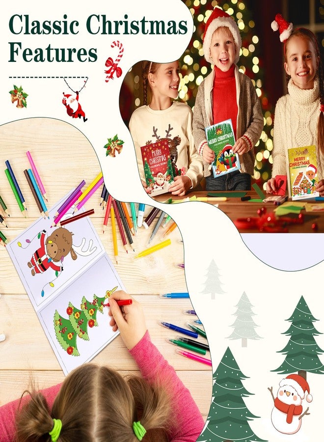 زانماي كتاب تلوين عيد الميلاد للأطفال من زانماي، 72 قطعة، هدايا مثالية لحفلات عيد الميلاد، كتاب رسم وأنشطة فنية يمكنك صنعها بنفسك، هدية للأولاد والبنات، جوائز، أكياس هدايا، حشو، لوازم حفلات - Image 4