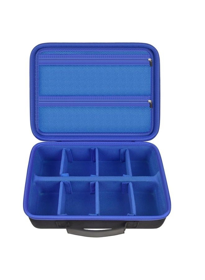 ALLPRIMO Trading Card Case Storage Box for 2700+ Cards. Deck Boxes Travel Organizer Holder Compatible with TCG/for Topps Baseball Sports/for C.A.H/for UNO/for MTG/for Yu-Gi-Oh Games -Blue Zipper - Image 1