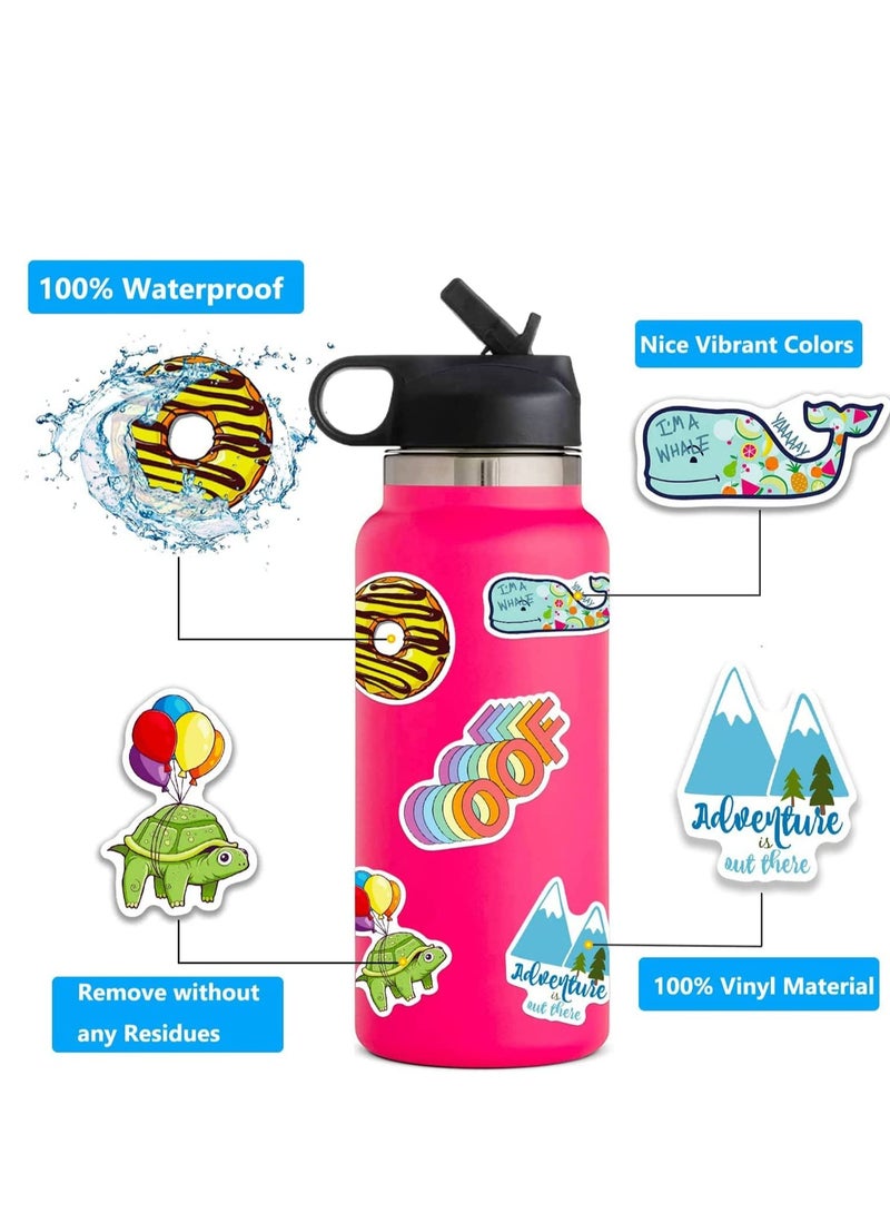 Sticker Pack 200 pcs, Street Fashion, Water Bottle Stickers for Kids Teens Girls,  Aesthetic Waterproof for Skateboards Luggage Guitar Laptops Pad - Image 3