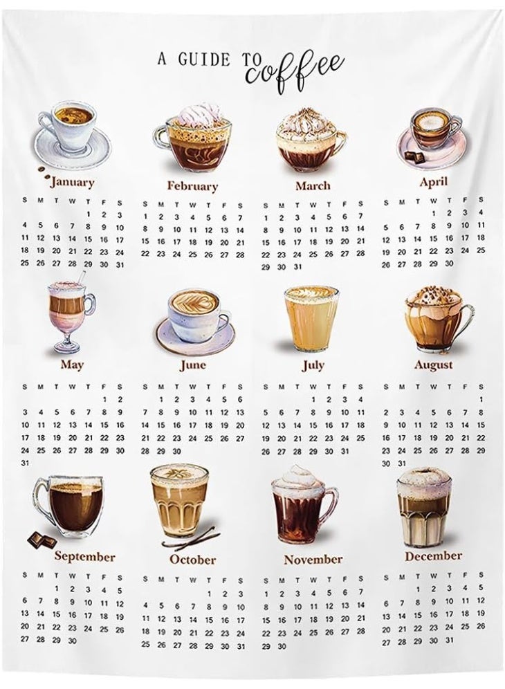 2026 Calendar Ins style Hanging Cloth Bedroom Wall Decoration Background Cloth Room Wall Cloth Hanging Calendar（32*40cm） - Image 1
