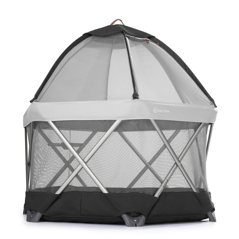 born free NISAPlayard Easy Pop Open PortablePlayard with Oversized Canopy Padded Floor and Machine Washable Fabrics