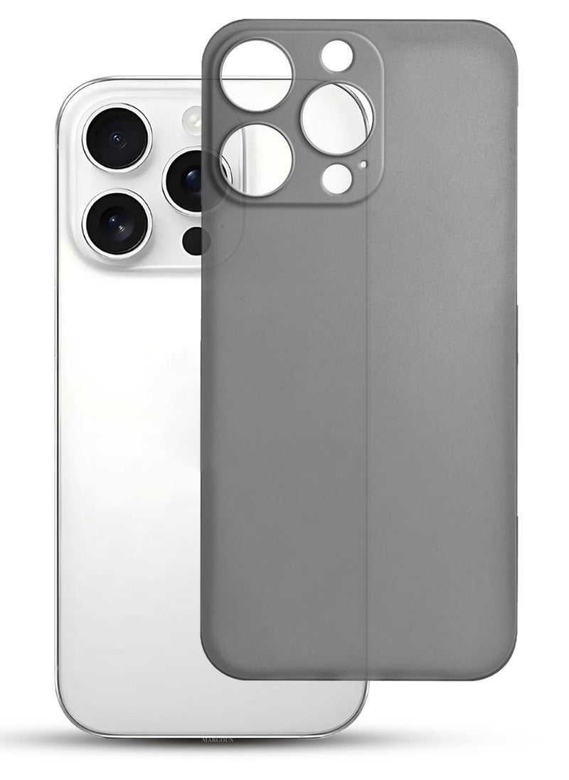 CATANES (for iPhone 15 Pro Max) 2Packs Case Cover Air Skin Series Back Cover Sturdy Durable Thin Case Drop Protection Cover - Transparent Grey  - Image 2