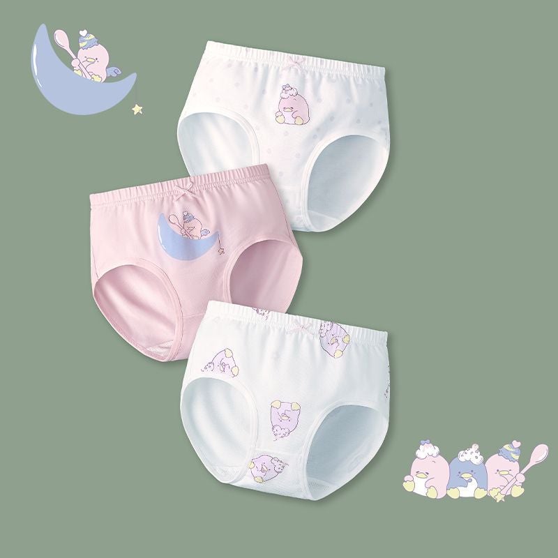 Summer thin childrens briefs cotton antibacterial little girl shorts big childrens baby girls underwear wholesale Penguin Squad SJ5513 